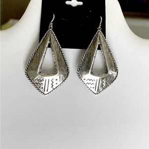Silpada Taos Etched Cut-Out Earrings